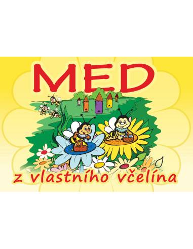 Střední PVC tabule 420x295 mm - med z vlastní včelnice