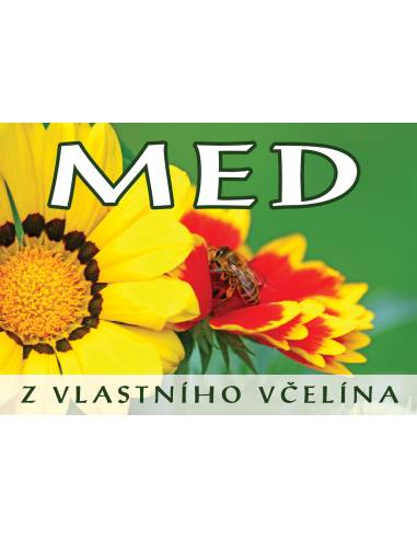 Střední PVC tabule 420x295 mm - med z vlastní včelnice