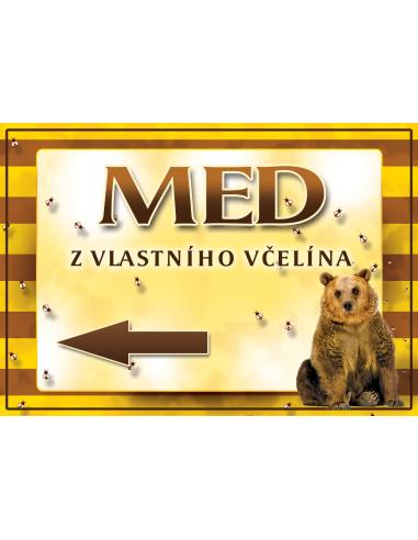 Střední PVC tabule 420x295 mm - med z vlastní včelnice