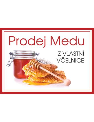 Střední PVC tabule 420x295 mm - prodej medu z vlastní včelnice