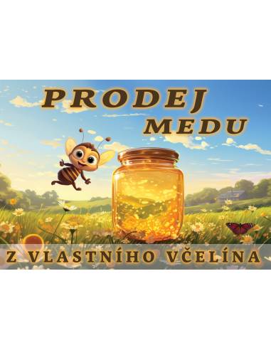 Střední PVC tabule 420x295 mm - med z vlastní včelnice